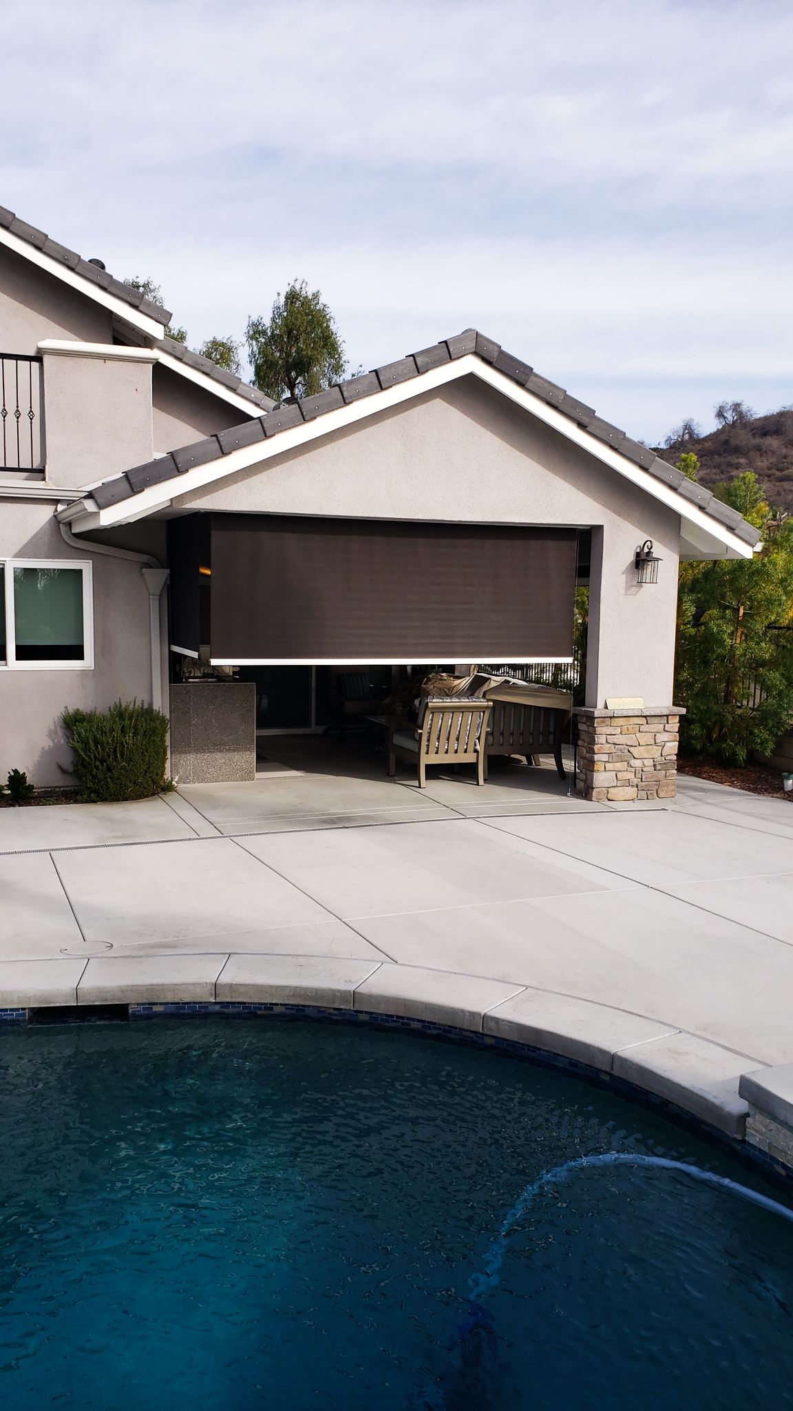 2 Motorized Patio Screens in Walnut, California