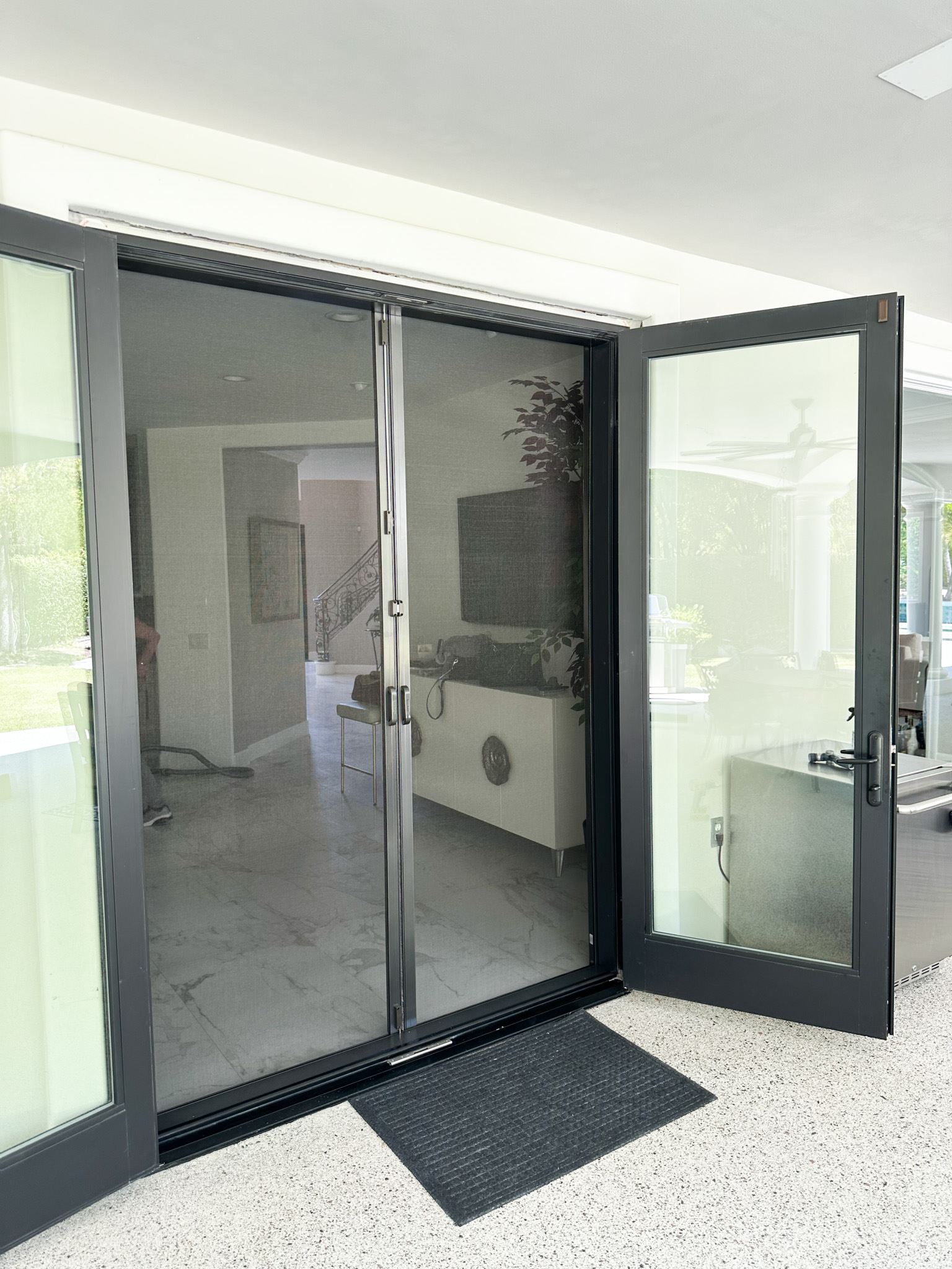French Door Retractable Screen Doors in Calabasas, California