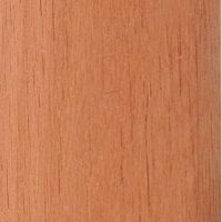 StowAway Retractable Screen Door Frame Color Option - Mahogany Wood Veneer