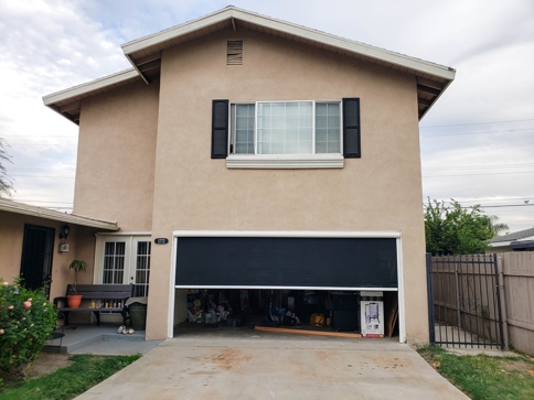 Garage Door Motorized Power Screen in Pomona, California