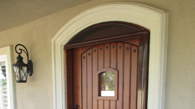 Arched Door Retractable Screen Door Photo
