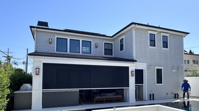 California Room Motorized Power Screens Photo