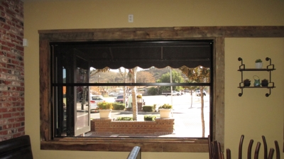 Commercial Door Retractable Screen Door Photo