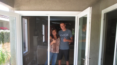 Double Door Retractable Screen Doors Photo