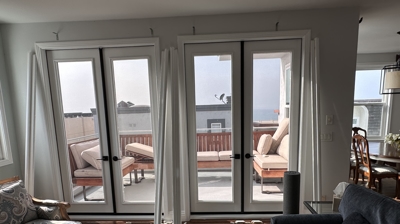 Double Door Retractable Screen Doors Photo