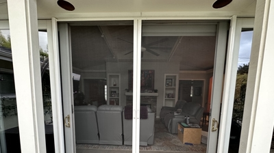 Double Door Retractable Screen Doors Photo