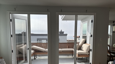 Double Door Retractable Screen Doors Photo