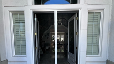 Double Door Retractable Screen Doors Photo