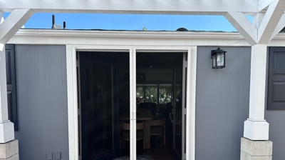 Double Door Retractable Screen Doors Photo