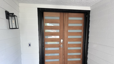Double Door Retractable Screen Doors Photo