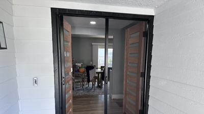Double Door Retractable Screen Doors Photo