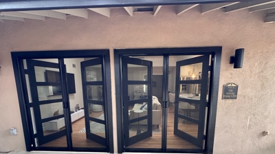 Double Door Retractable Screen Doors Photo