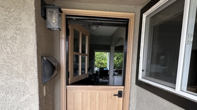 Dutch Door Retractable Screen Door Photo