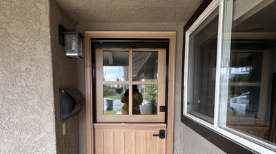 Dutch Door Retractable Screen Door Photo