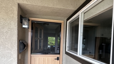 Dutch Door Retractable Screen Door Photo