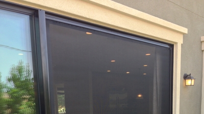 Extra Wide Door Retractable Screen Door Photo
