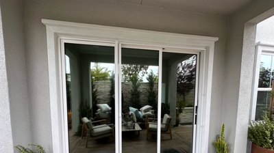 Extra Wide Door Retractable Screen Door Photo