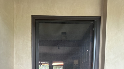Single Door Retractable Screen Door Photo