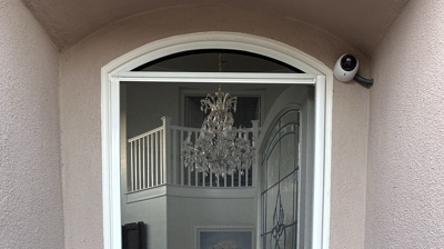Single Door Retractable Screen Door Photo