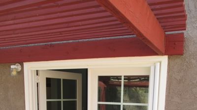 Single Over Double Doors Retractable Screen Door Photo
