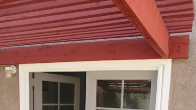 Single Over Double Doors Retractable Screen Door Photo