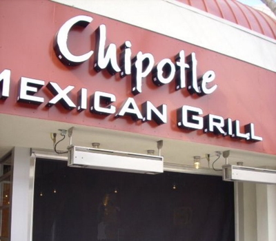 Commercial Manual Drop Screens Chipotle Redondo Beach