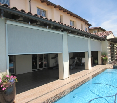 California Room Motorized Power Screens