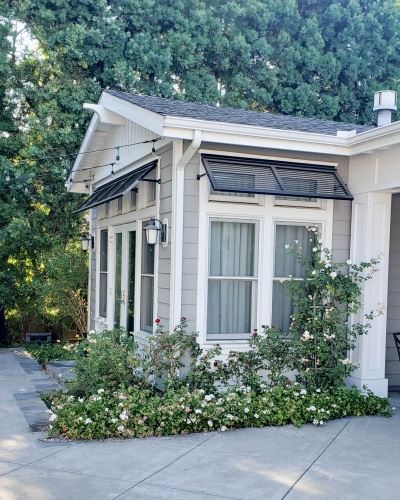 jet black aluminum Bahama Shutters