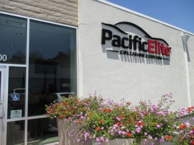 Indoor Roller Shades at the Pacific Elite Collision Center South County
