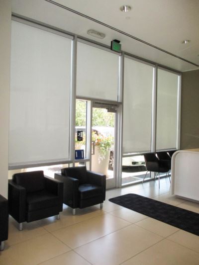 Indoor Roller Shades at the Pacific Elite Collision Center South County

