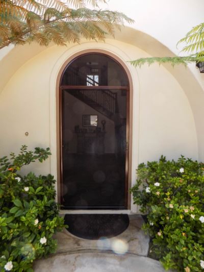 Arched Single Door StowAway Retractable Screen