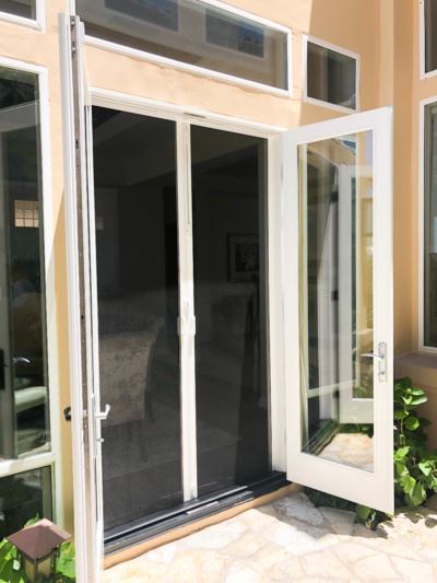 French Door Retractable Screens