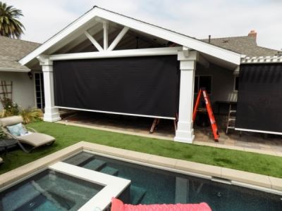 Patio Motorized Power Screens in Fullerton