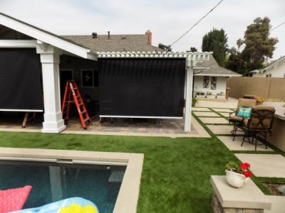 Patio Motorized Power Screens in Fullerton