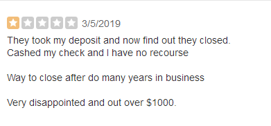 Yelp Scam Review