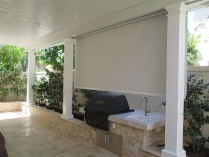 Motorized neighbor privacy shades