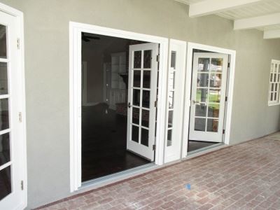 double door Inswing Bright White StowAway Retractable Screen
	 Doors