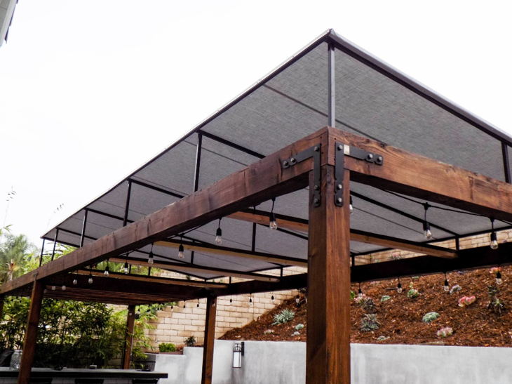 Trellis awning