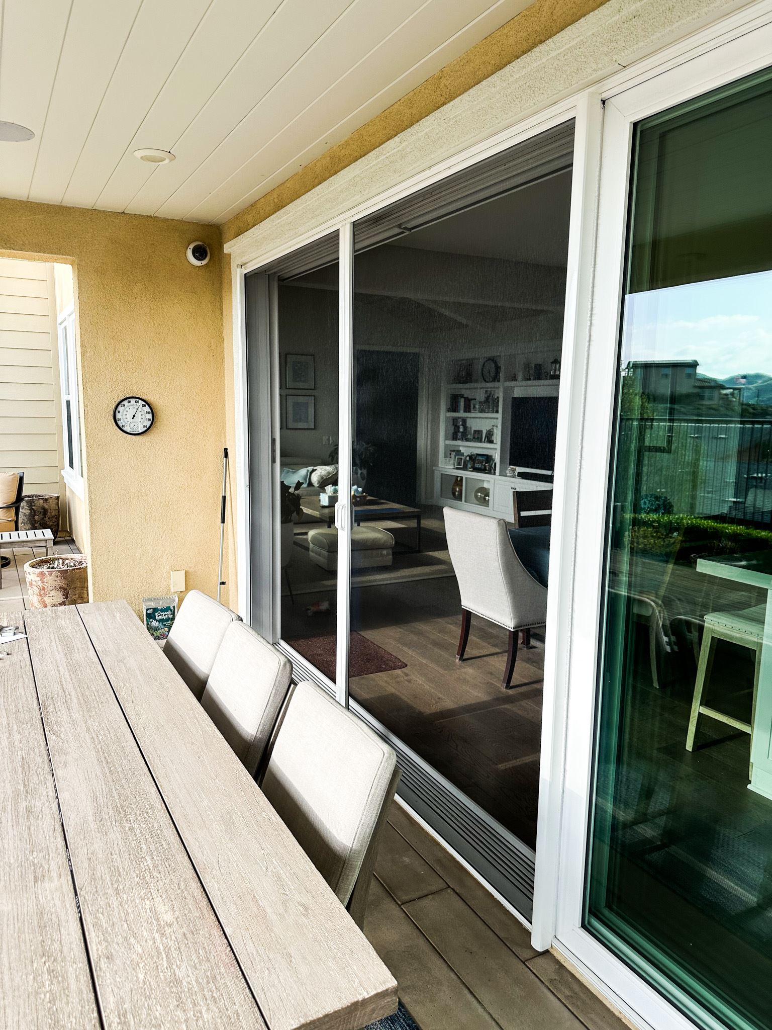 Sliding Rancho Double Door Retractable Screen Over Sliding Glass Door in Rancho ...