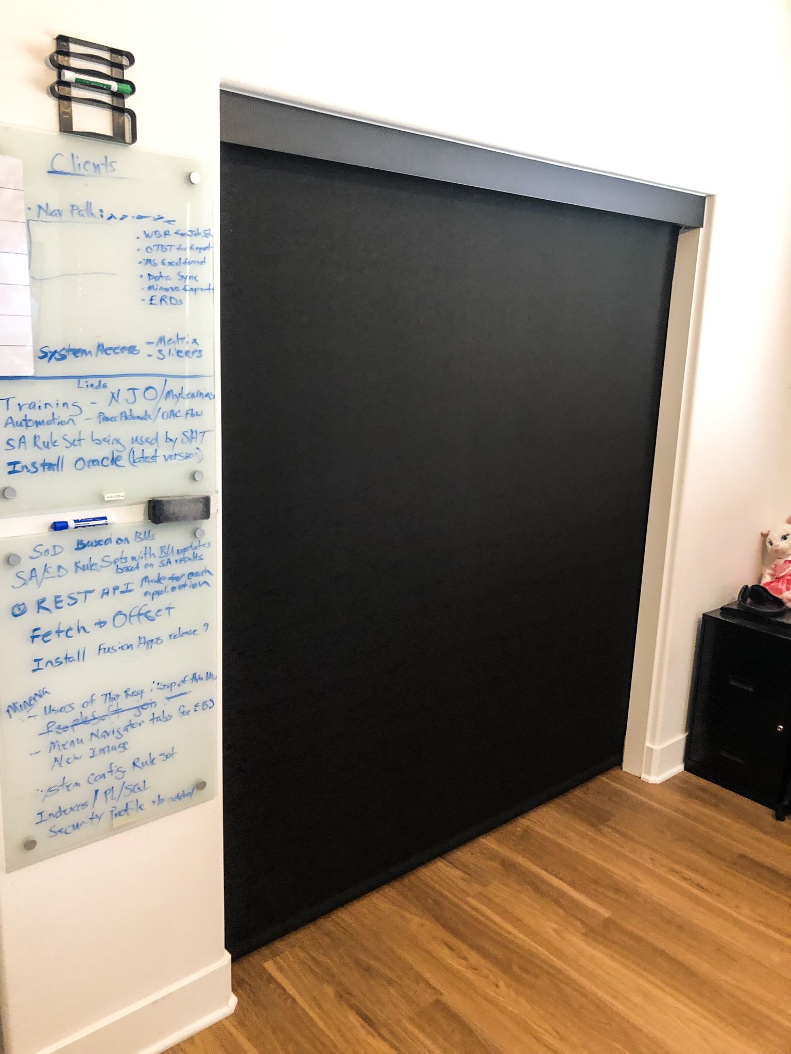 Motorized Roller Shades instead of Closet Doors in Beaumont, California