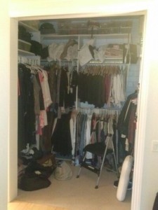 bifold closet doors in Pacific Palisades home