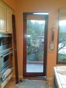 retractable screen door in kitchen