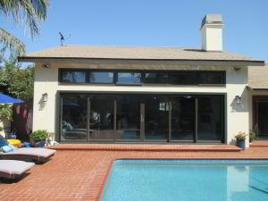 double Centor Screens on a back sliding door with a wide opening