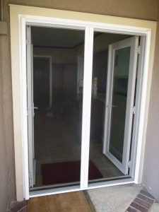 Double, In-Swing StowAway Retractable Screen Door System