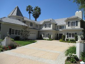 raised panel, composite Exterior Shutters in the color midnight sky