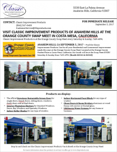 CHI Products at the Orange County Swap Meet