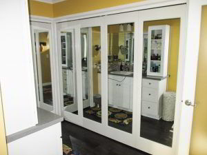 bi-folding Ovation Closet Doors with mirrors