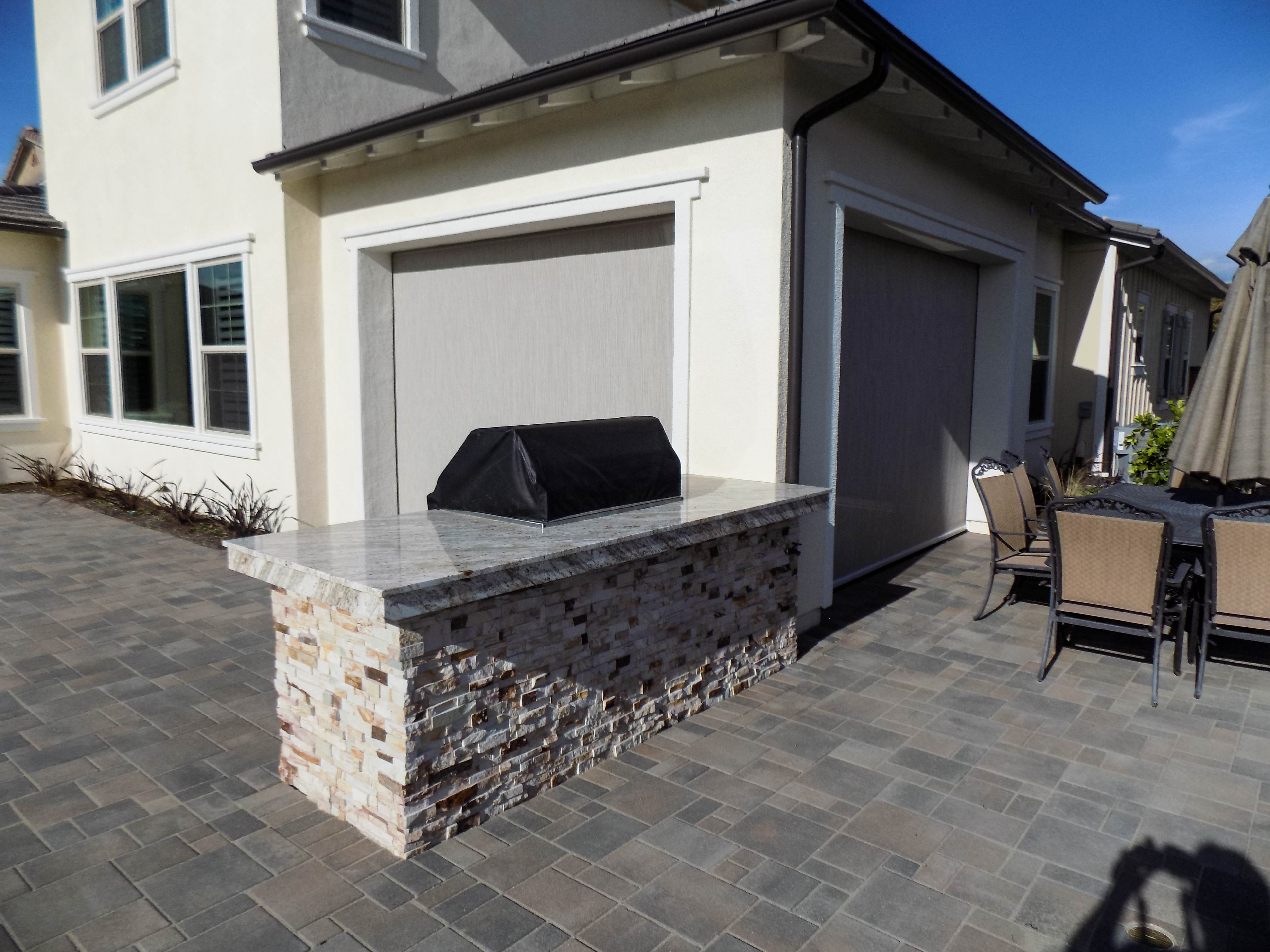 Motorized Power Screens on outdoor living space