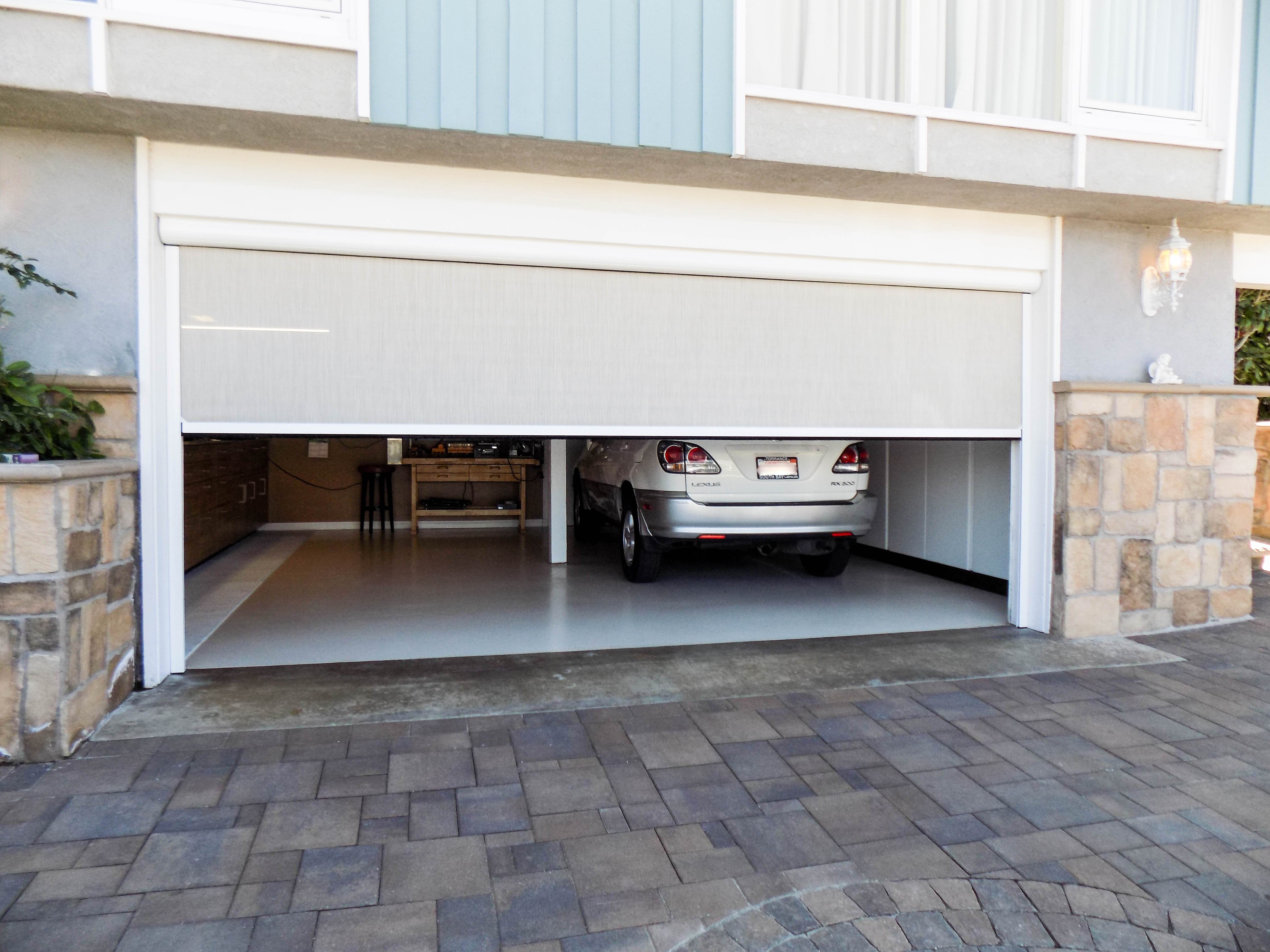 Garage Door Motorized Power Screen