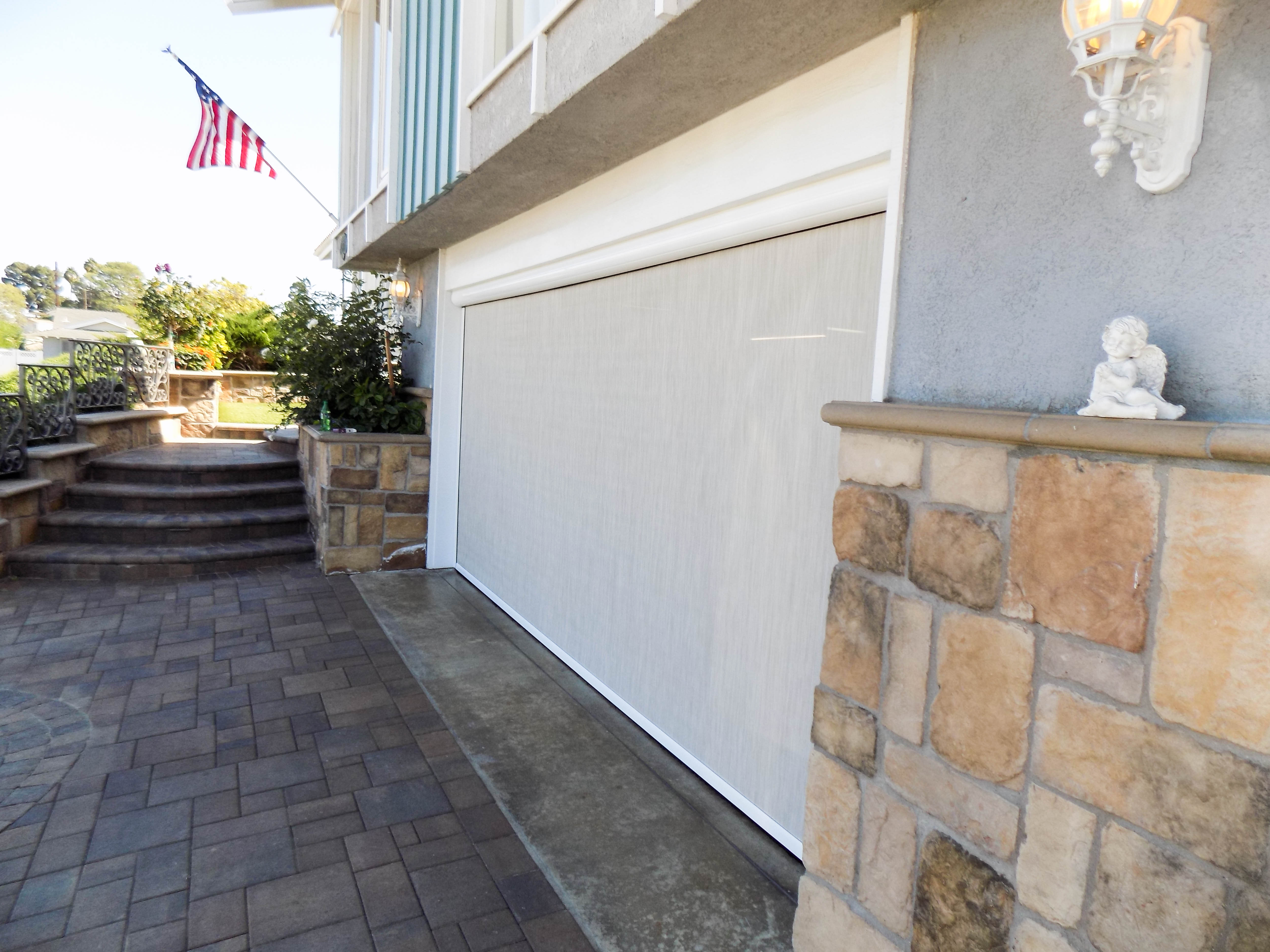 Garage Door Motorized Power Screen